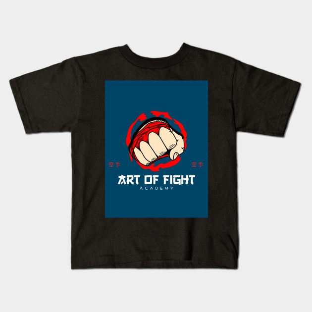 Art Of Fight Kids T-Shirt by AladdinHub